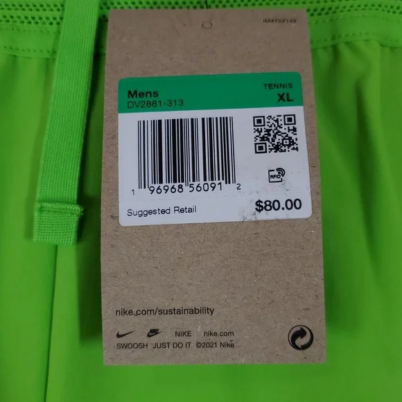 Nike Tennis - Court Rafa Straight-Leg Dri-FIT ADV Tennis Shorts - Green - Picture 9 of 16